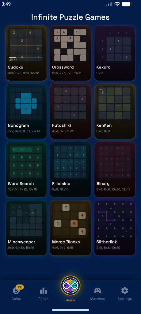 I Puzzle atlas home screen